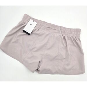 Nike‎ One Women's Dri-FIT Mid Rise 3" Brief Lined Shorts, Light Violet New Large